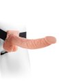  Hollow Strap-On W Balls 24cm Flesh 