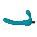  Temptasia - Luna Vibrating Strapless Strap-on - Teal 