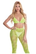 All About Leaf Bra Set Green