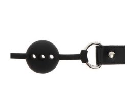 Breathable Silicone Ball Gag - Black