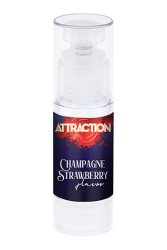 Mai Attraction Hot Kiss Massage Oil Champagne Strawberry Flavor