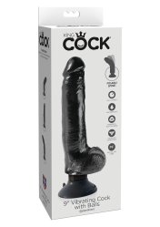 Pipedream -Cock With Balls Black 9 Inch