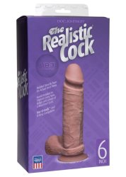 The Realistic Cock Ur3 6 Inch Brown