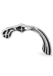 Ribbed Pleasure Steel Wand