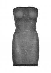 Lurex rhinestone tube dress O/S
