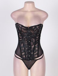 Transparent Hollow Net Corsets