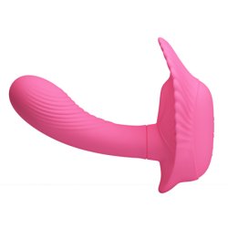 Fancy Clamshell G-Spot Vibrator - Light Pink