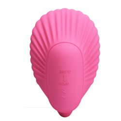 Fancy Clamshell G-Spot Vibrator - Light Pink