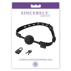 Sincerely Locking Lace Silicone Ball Gag