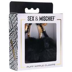 Noir - Pom Adjustable Nipple Clamps - Black