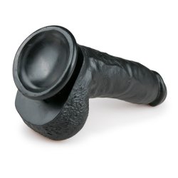 Realistisk Dildo Svart - 20 cm