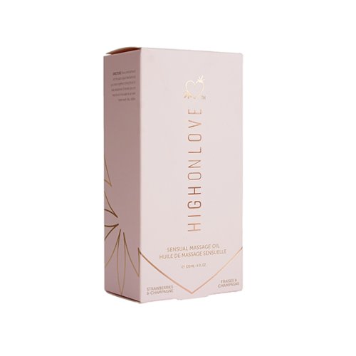 HighOnLove - Massage Oil Strawberries & Champagne 120 ml