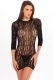 Exotic Geometry Mini Dress Black
