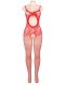  Open Crotch Red Bodystockings 