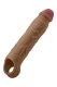 Shaft F Size 1 7.8 Inch Liquid Silicone Sleeve Oak
