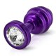 Diogol - Ano Butt Plug Ribbed Purple 35 mm