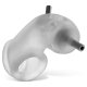  Oxballs - Airlock Electro Air-Lite Vented Chastity Clear Ice 