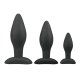  Black Silicone Buttplug Set 
