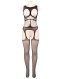  Crotchless with Open Bust Bodystocking 
