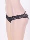  Caged Black Back Open Crotch Lace Panty 