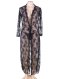  Black Delicate Lace Long Sleepwear Gown 