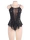  Flower Lace Babydoll - Black 
