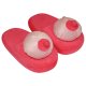  Pink-coloured BOOBS slippers 