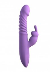 Her Thrusting Silicone Rabbit