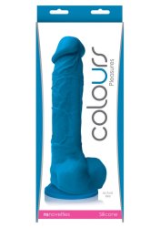 Colours Pleasure Dildo 8Inch Blue