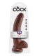  Cock 9 Inch W/ Balls Brown 