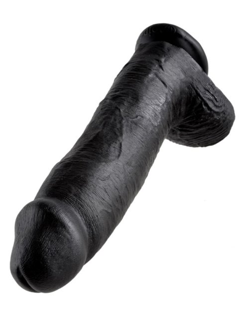 Cock 12 Inch W/ Balls Black