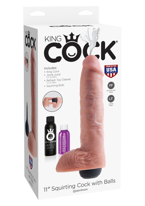 Kc 11" Squirting Cock - Flesh