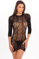  Exotic Geometry Mini Dress Black 