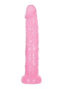 A&E Pink Jelly Slim Dildo