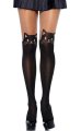  Black Cat Opaque Pantyhose 