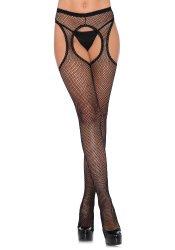 Fishnet Suspender Hose OS