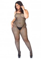 Seamless Crochet Bodystocking Plus