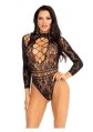  High Neck Lace Bodysuit 