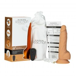 Naked Addiction Rotating And Vibrating Dildo - 20 cm