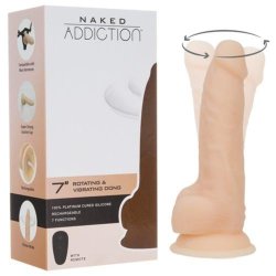 Realistic Rotating Dildo With Remote Control - 18 cm