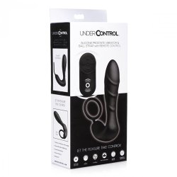 Prostate Vibrator and Strap with Remote Control