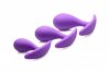  Booty Poppers Silicone Anal Plug Set Of 3 - Purple 