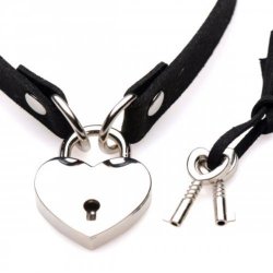 Lock-It Heart Choker With Lockable Heart