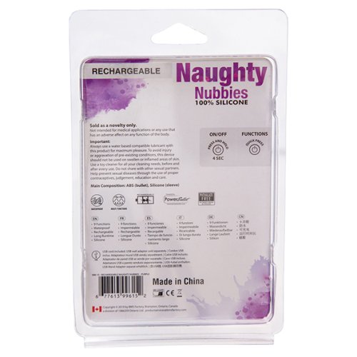 Rechargeable Naughty Nubbies Purple