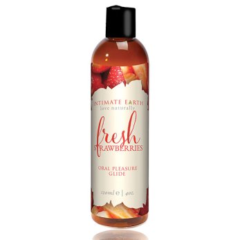  Intimate Earth - Oral Pleasure Glide Fresh Strawberries 120 ml 