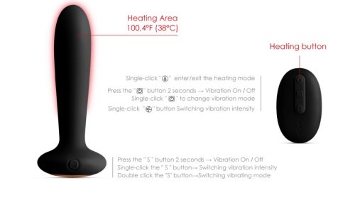 Svakom - Primo Heating Butt Plug Black