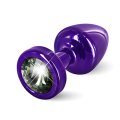  Diogol - Anni Butt Plug Round 25 mm Purple & Black 