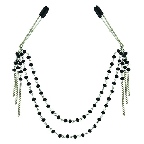 Sincerely Black Jeweled Nipple Clips