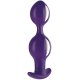  B Balls Duo Anal Plug with Motion White Violet 