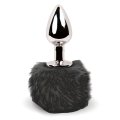  FeelzToys - Bunny Tails Butt Plug Black 